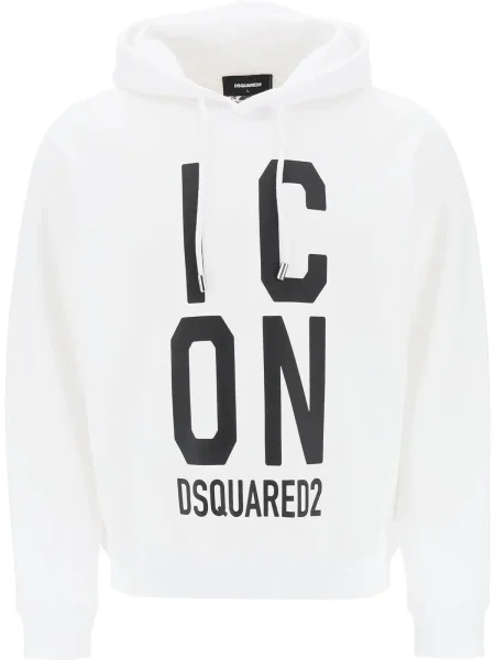 Hoodie Dsquared s kapuco bela