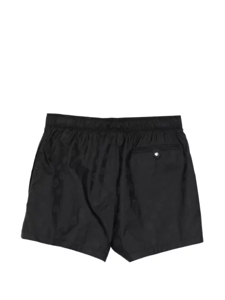 Slip de baie Giorgio Armani cu imagine negru
