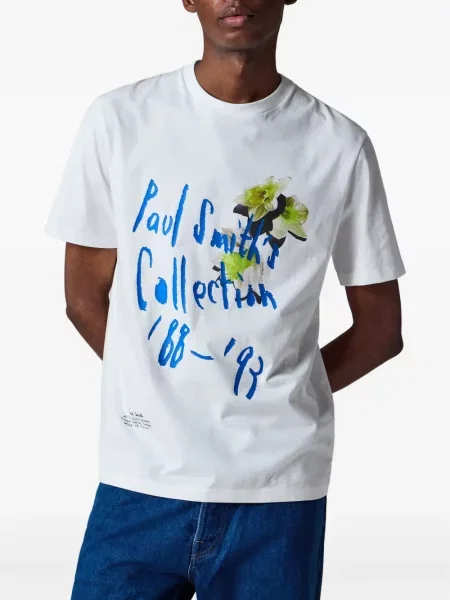 Tricou Paul Smith cu imagine alb