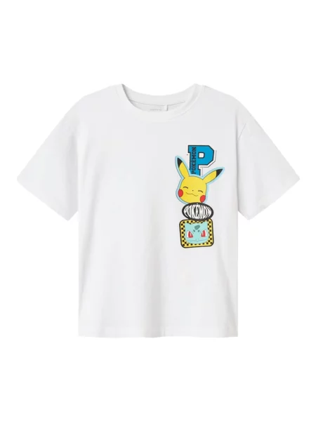 NAME IT Tricou NKMJeno Pokemon albastru / galben / verde alb