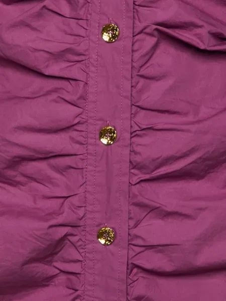 Rochie midi Ganni cu volane violet