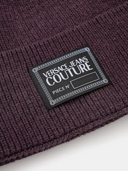 Шапка Versace Jeans Couture фіолетовий