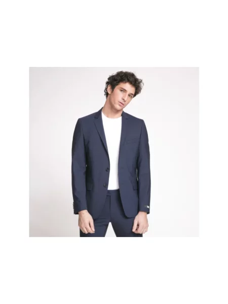 Garnitur Karl Lagerfeld wełniany niebieski