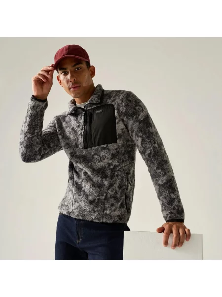 Bluza polarowa Frankie Borg Half Zip szara