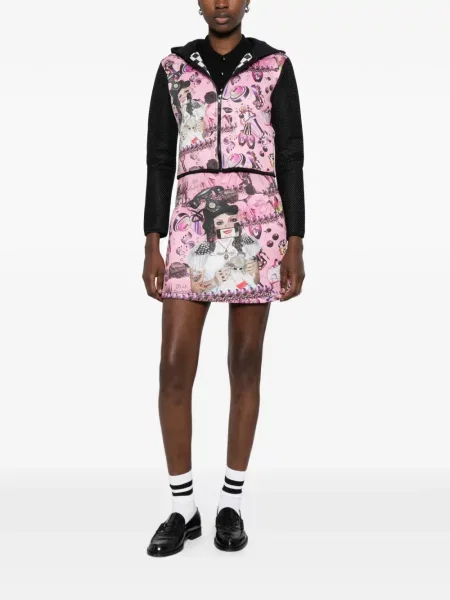 Fusta mini The Artistylist cu imagine roz
