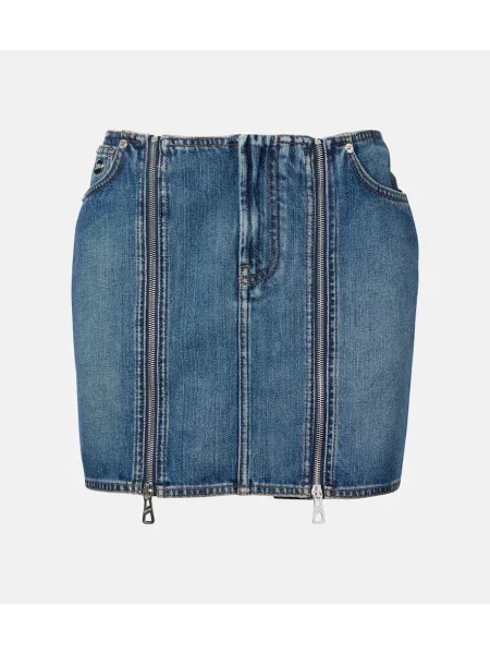 Spódnica jeansowa Jean Paul Gaultier niebieska