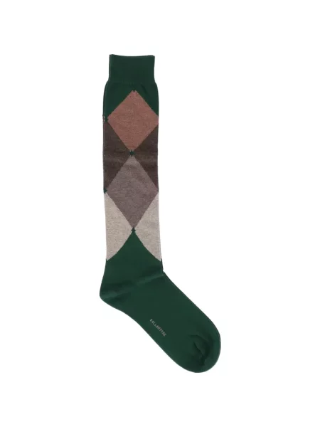 Șosete Ballantyne cu model argyle verde