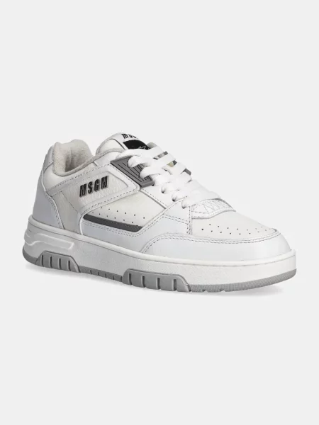 MSGM sneakers din piele alb