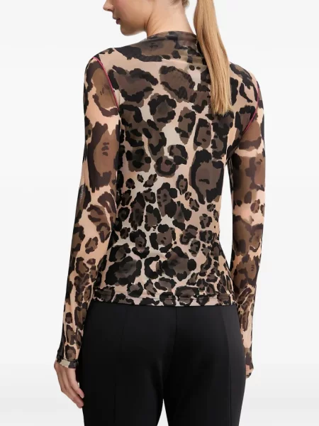Top Sportalm cu imagine cu model leopard maro