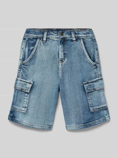 Szorty jeansowe z cargo Mayoral niebieskie
