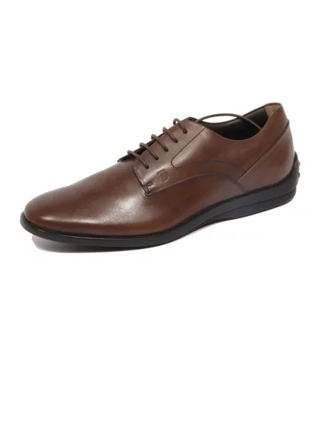 Półbuty Tod's skórzane brązowe