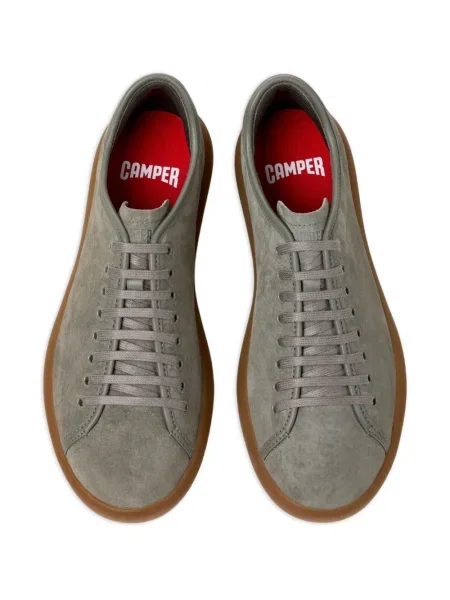 Sneakers Camper με κορδόνια με δαντέλα γκρι
