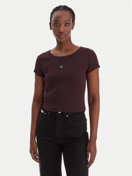 Majica Calvin Klein Jeans rdeča