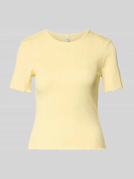 T-shirt o kroju slim fit z mieszanki bawełny model TENNA' Only
