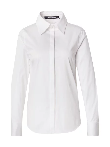 Karl Lagerfeld Bluza ARCHIVE CLASSIC' bela