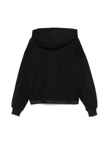 Bluza z kapturem dziecięca Calvin Klein czarna