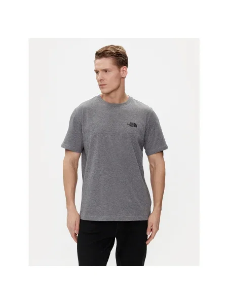 The North Face Póló Simple Dome Regular Fit szürke