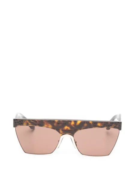 Ochelari de soare Alaia Eyewear cu imprimeu geometric maro