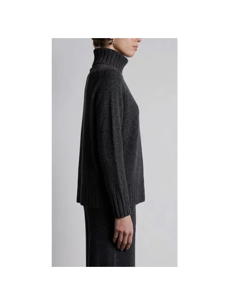 Sweter z golfem Kaos szary
