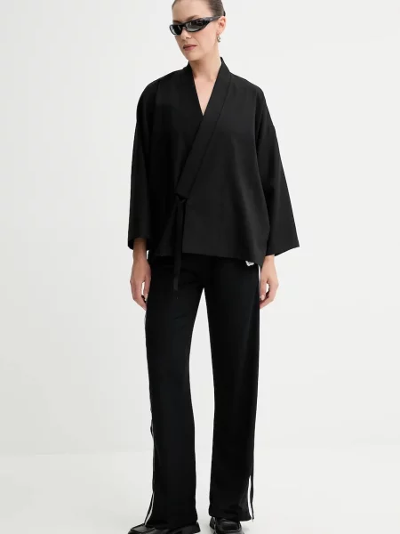 Kenzo spodnie dresowe z aplikacją czarny