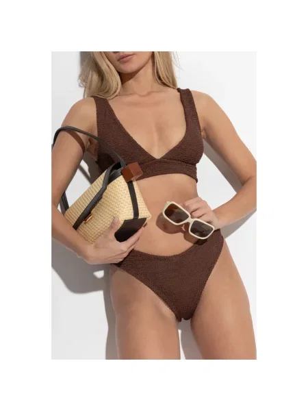 Hunza G Moda plażowa Kobieta ONE SIZE Angel Bikini brązowy