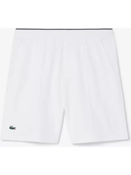 Spodenki Lacoste Tennis Heritage Ultra Dry Stretch czyste XL białe