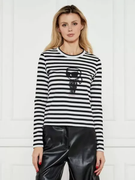 Karl Lagerfeld Bluză IKON alb
