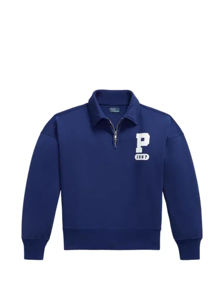 Велурени бягане с яка чорапи Polo Ralph Lauren синьо