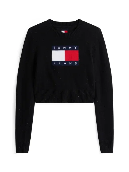 Tommy Jeans pulover negru