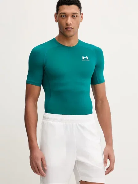 UNDER ARMOUR koszulka treningowa UA HG Armour Comp SS L zielona