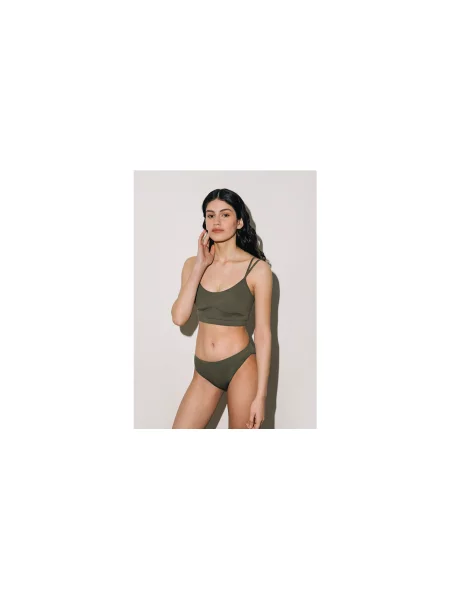 Norba Low Waist Swim Briefs Green Kobiety Bielizna Norba Clothing NRB-LW-G-XS Size: XS zielony
