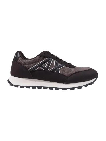 Sneakersy Armani Exchange brązowe