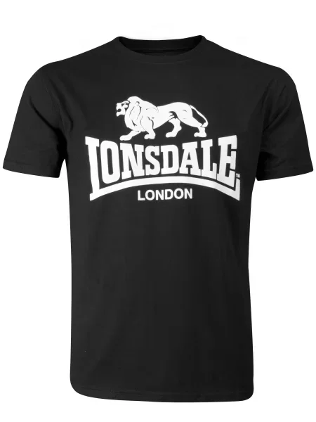 LONSDALE Tricou negru alb