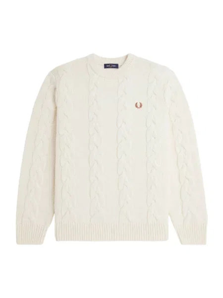 Sweter Fred Perry wełniany beżowy
