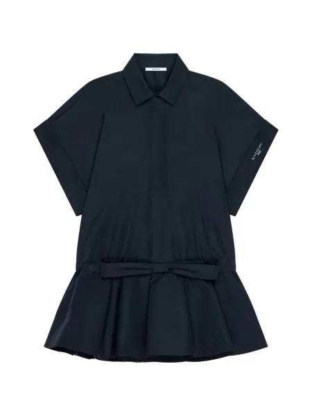 Rochie tip cămașă Givenchy cu funde din poplin albastru