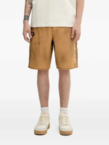 Pantaloni scurți cargo Aape By A Bathing Ape cu broderie