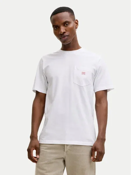 JACK & JONES Tričko JPRBLUCALEB' biela