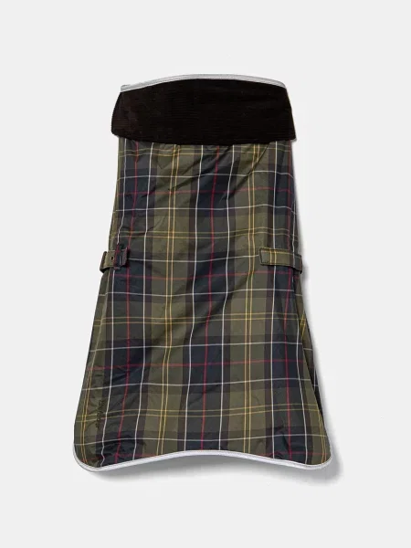 Barbour płaszcz dla psa Tartan Waterproof Dog zielony