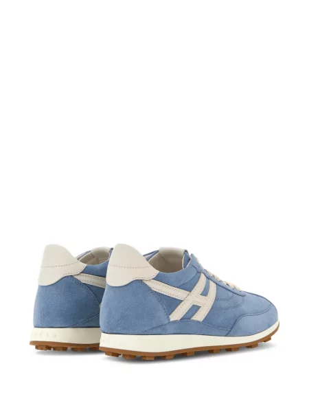 Sneakerși Hogan din piele de căprioară albastru