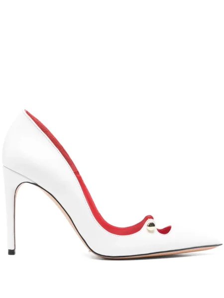 Pantofi cu toc Hardot alb