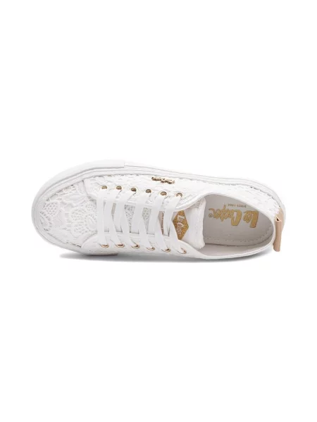 Pantofi Lee Cooper cu șireturi alb