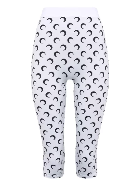 Pantaloni Marine Serre din jerseu alb