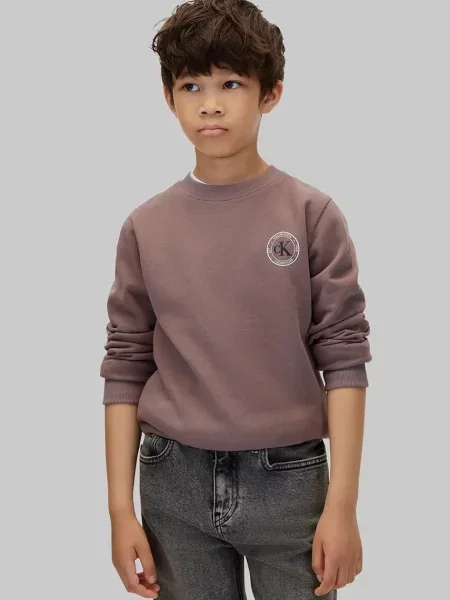 Суитчър Calvin Klein Jeans кафяво