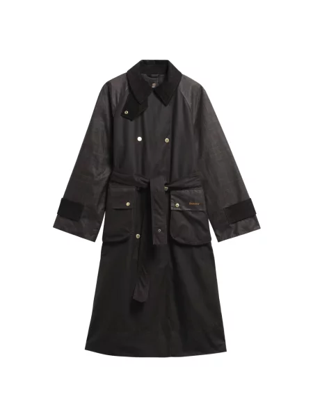 Woskowany trencz Barbour brązowy