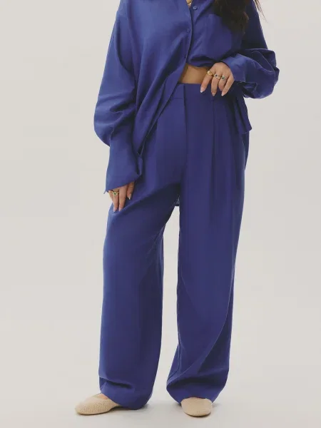KAVAZI Pantaloni PRIMROSE' albastru