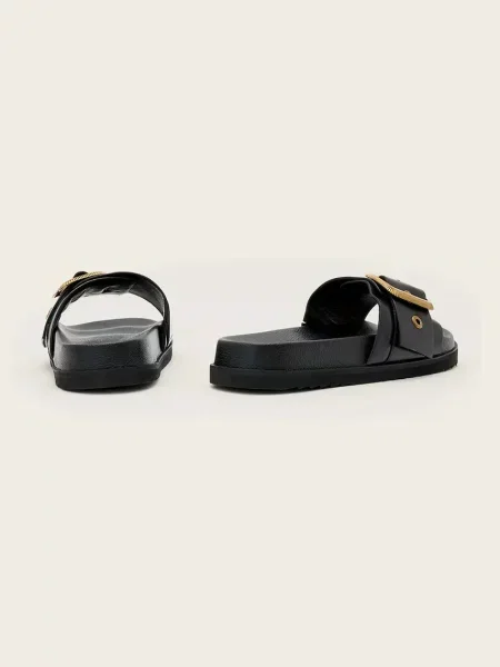 Кожаные ковбойские шлепанцы Allsaints