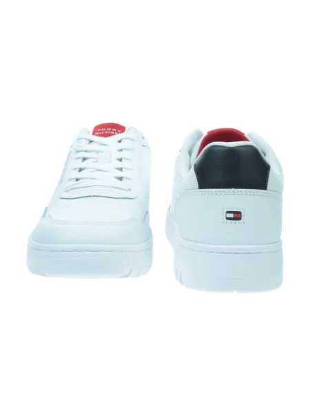 Sneakerși Tommy Hilfiger din piele alb