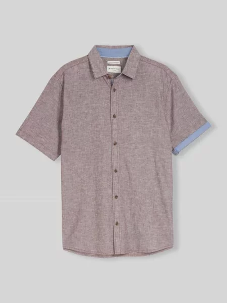 Koszula casualowa o kroju regular fit z mieszanki lnu i bawełny Tom Tailor