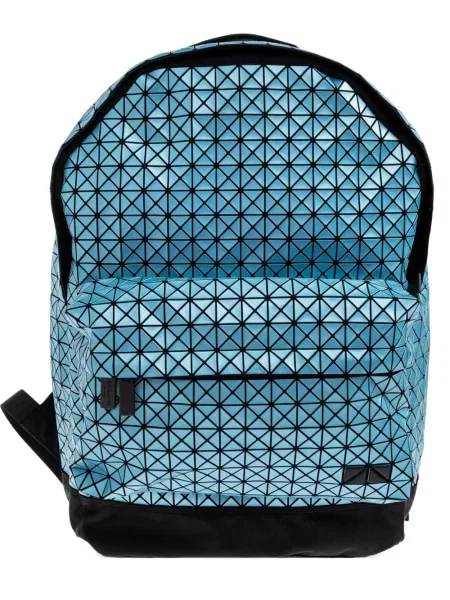 Rucsac Bao Bao Issey Miyake cu imprimeu geometric albastru