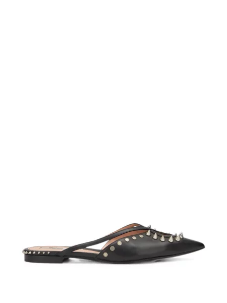 Papuci tip mules Moschino fără toc negru